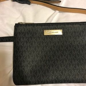 Black Michael Kors Signature Fanny Pack